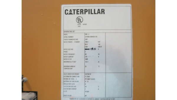 Used Caterpillar D80-4 Diesel Generator, 115 hrs