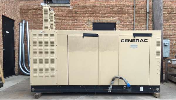 Used Generac QT150 Natural Gas Generator, 66 hrs