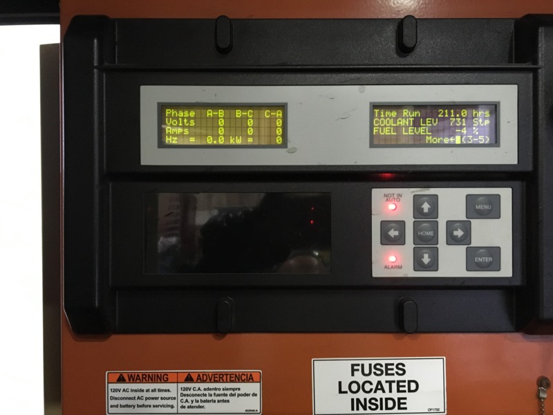 Used Generac John Deere 6090HF484 Diesel Generator, 212 Hrs