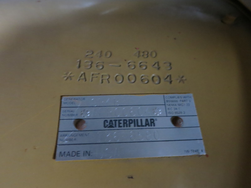 Used Caterpillar 3412 Diesel Generator, 394 Hrs