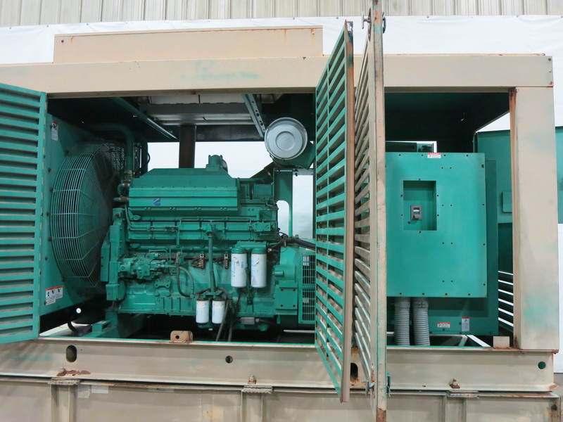 Used Cummins 500DFED Diesel Generator, 1213 Hrs