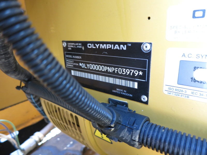 Used Caterpillar D75-P3 Diesel Generator, 62 Hrs