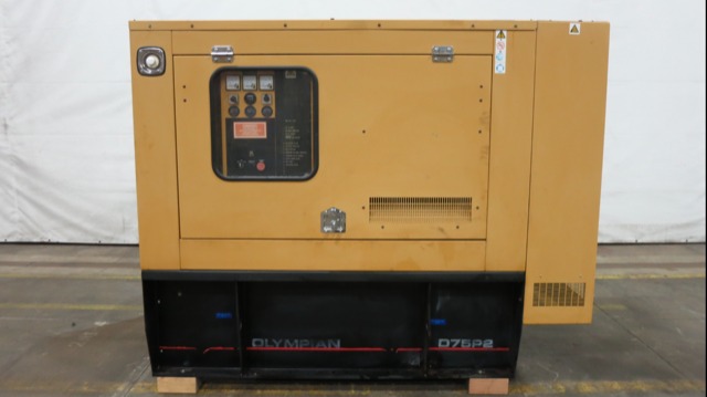 Used Caterpillar D75-P2 Diesel Generator, 467 Hrs