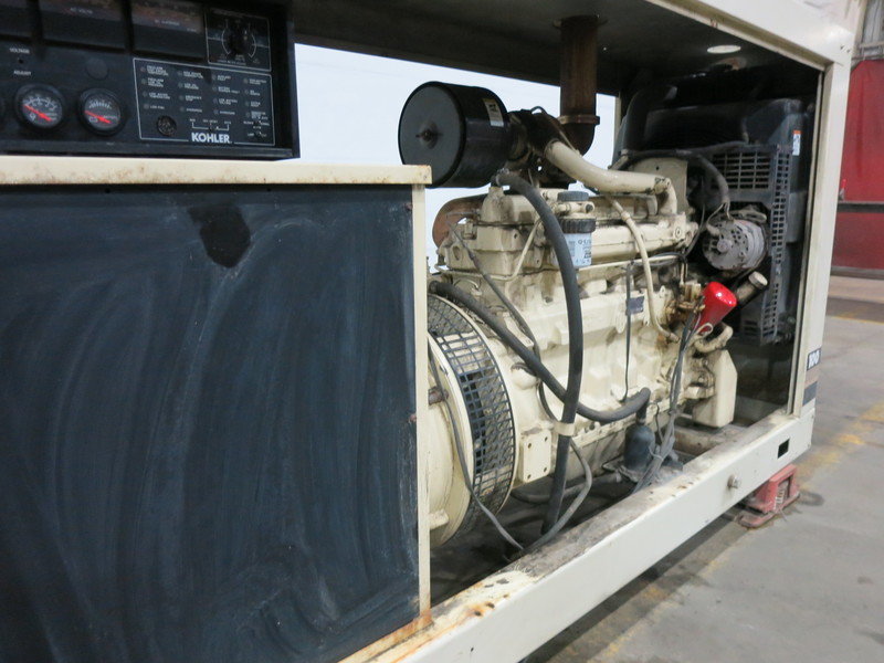 Used Kohler 100R0ZJ Diesel Generator, 670 Hrs