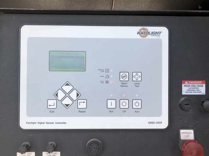 Used Katolight D150FPJ4T3 Diesel Generator, 448 Hrs, EPA Tier 3