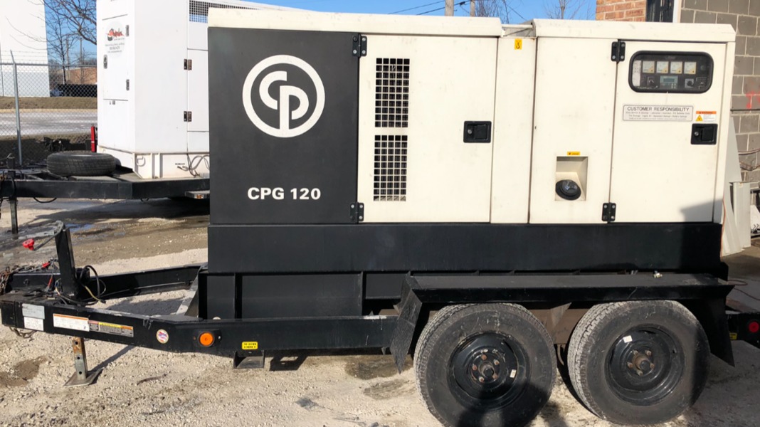 Used Ingersoll Rand CPG 120 Rental Grade Diesel Generator, 2051 Hrs, EPA Tier 3