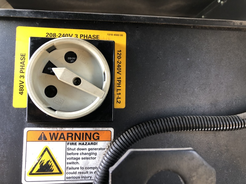 Used Ingersoll Rand CPG 120 Rental Grade Diesel Generator, 2051 Hrs, EPA Tier 3