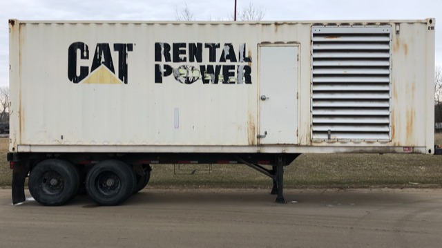 Used Caterpillar 3412 Portable Diesel Generator 7707 Hrs