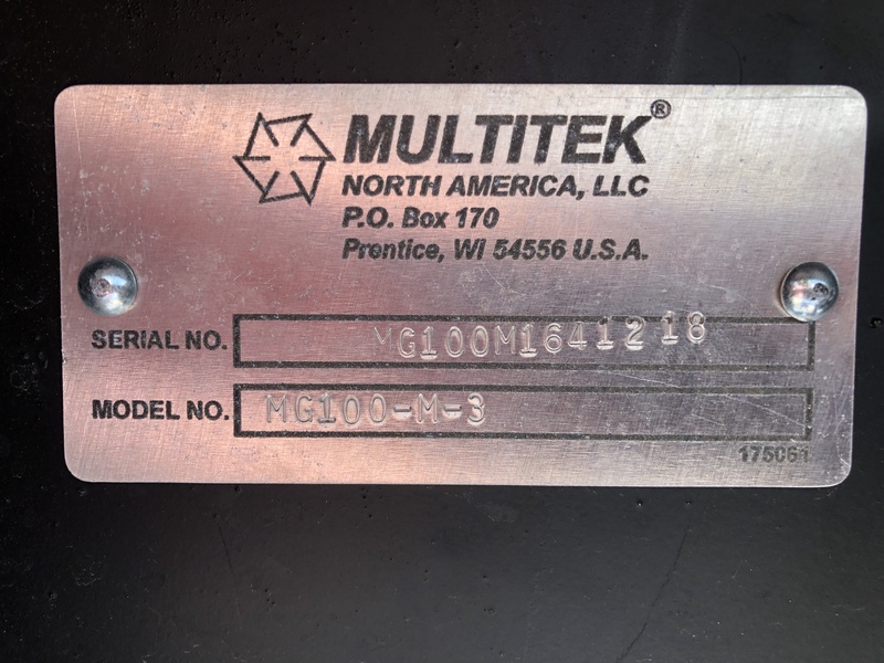 New Multitek MG100 Rental Grade Diesel Generator, EPA Tier 3 Flex and CARB Certified