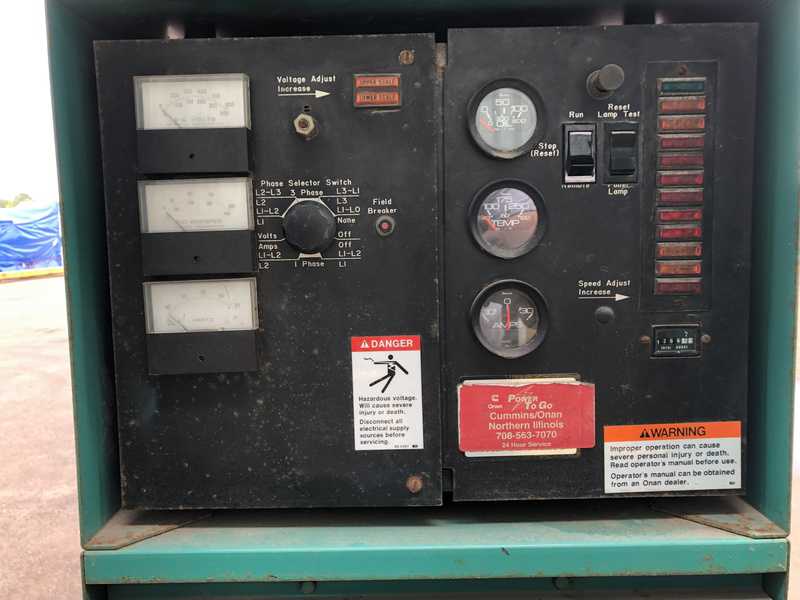 Used Cummins 100ENTXL28191A Natural Gas Generator, 1266 Hrs,