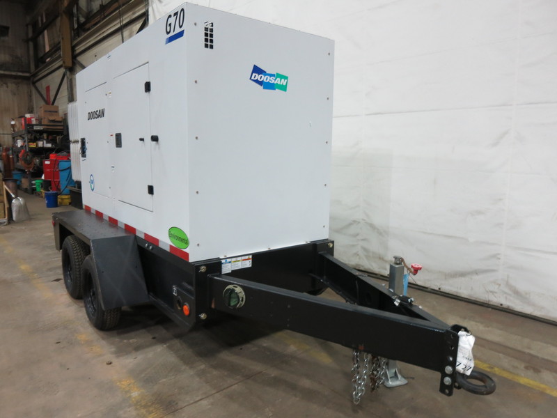 New Doosan G70 Rental Grade Diesel Generator, 0 Hrs, EPA Tier 4