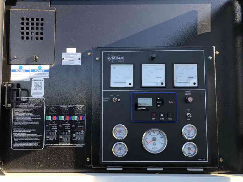 Used Doosan G70 Rental Grade Diesel Generator, 512 Hrs, EPA Tier 4