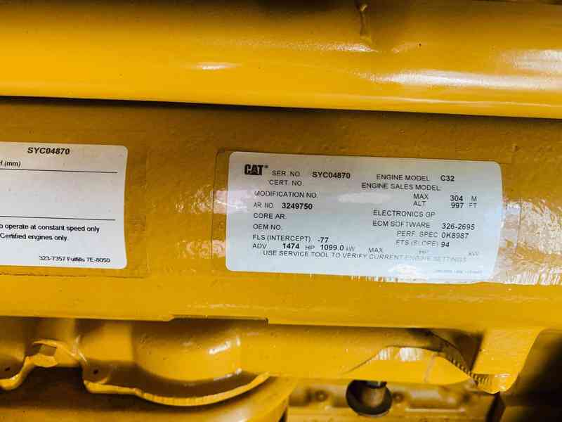 Used Caterpillar C32 Diesel Generator 370 Hrs EPA Tier 2