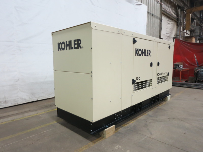 Used Kohler 100REZGD Natural Gas / Propane Generator, 69 Hrs, EPA Certified