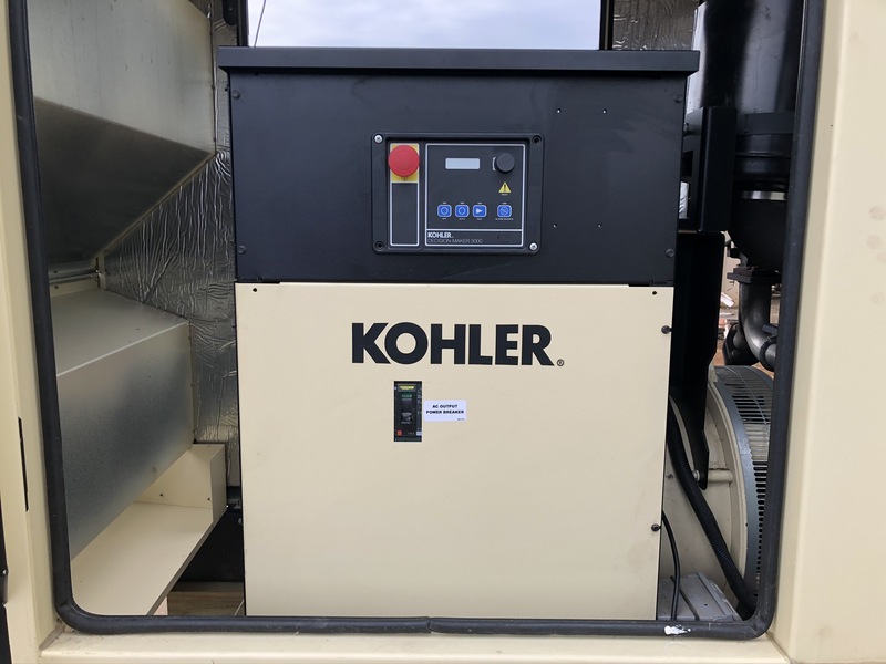 Used Kohler 100REZGD Natural Gas / Propane Generator, 69 Hrs, EPA Certified