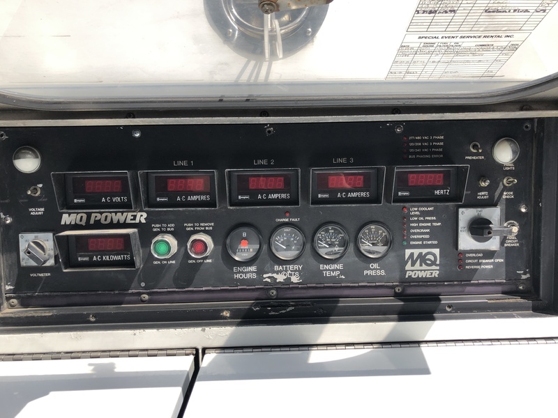 Used MQ Power Rental Grade / Movie Studio Quiet Diesel Generator, 2901 Hrs