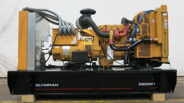 Used Caterpillar D200P1 Diesel Generator, 820 Hrs