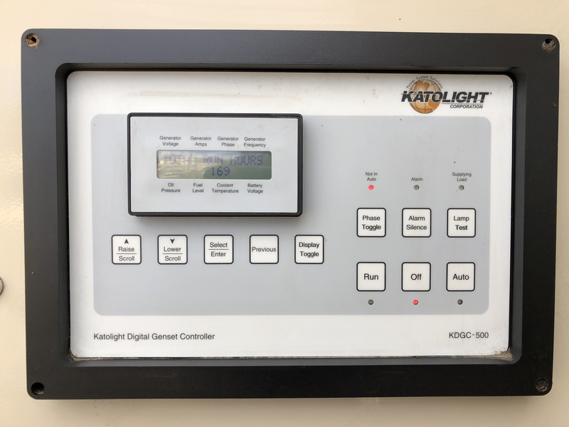 Used Katolight N100FPG4 Natural Gas / Propane Generator, 169 Hrs