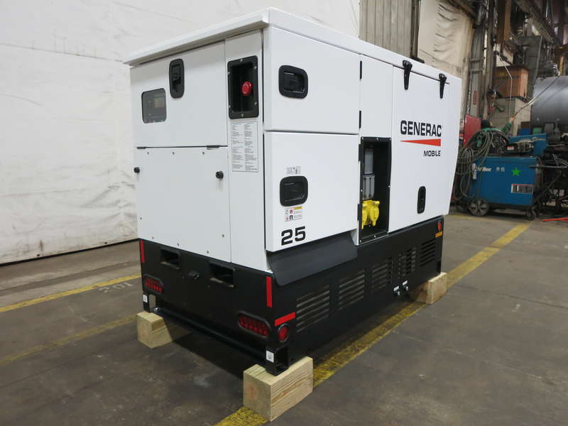 New Generac MDG25 Isuzu BZ-4LE2T Rental Grade Diesel Generator, 1 Hrs, EPA Tier 4F