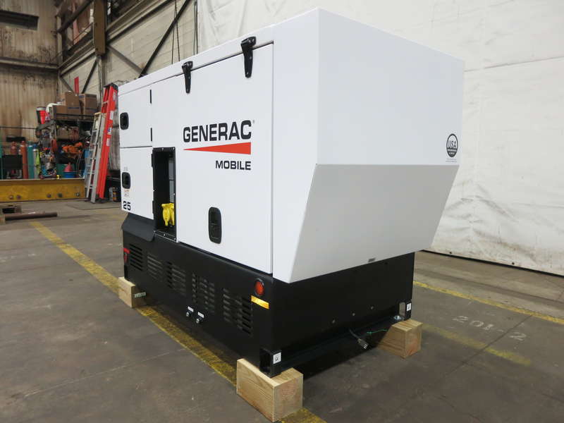 New Generac MDG25 Isuzu BZ-4LE2T Rental Grade Diesel Generator, 1 Hrs, EPA Tier 4F
