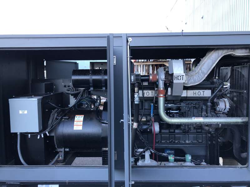 Used Generac MG200 Natural Gas Generator, 136 Hrs, EPA Certified