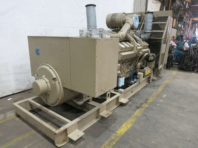Used Cummins KTA50-GS1  Diesel Generator, 1159 Hrs