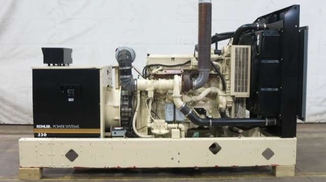 Used Kohler 230RZDB Natural Gas Generator, 367 Hrs