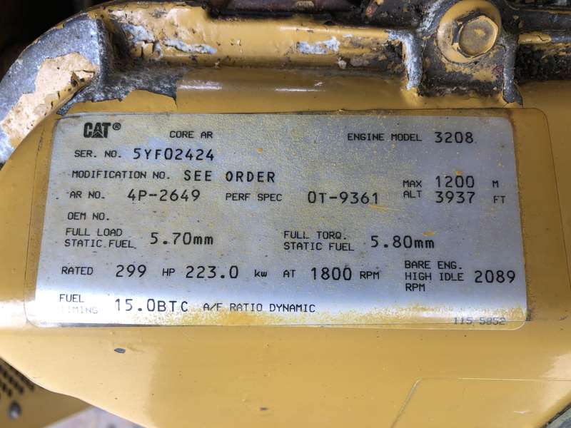 Used Caterpillar 3208 Diesel Generator, 273 Hrs