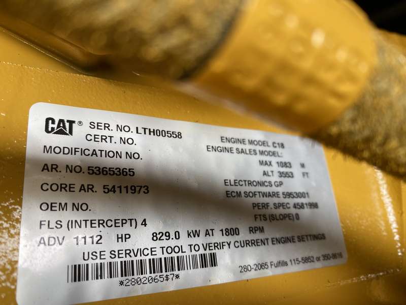 New Caterpillar C18 Diesel Generator 0 Hrs EPA Tier 2