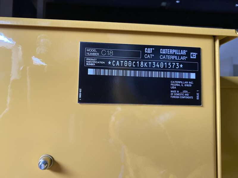 New Caterpillar C18 Diesel Generator 0 Hrs EPA Tier 2  
