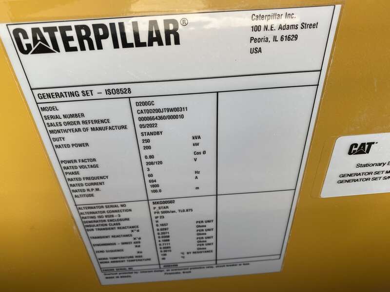 New Caterpillar C7.1 Diesel Generator 0 Hrs EPA Tier 3