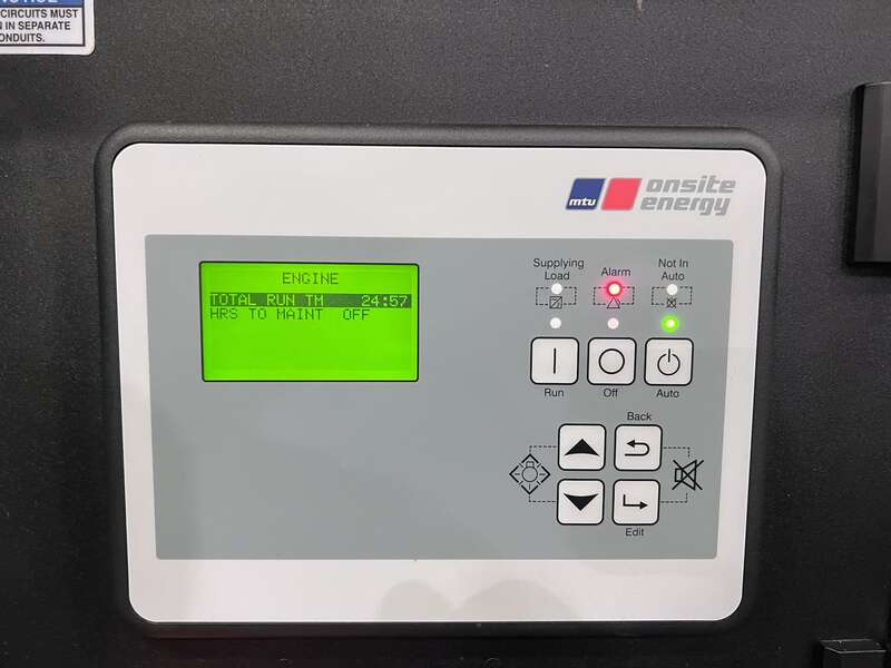 Used MTU DG04RZ055V1M00001 Isuzu 4LE1NYGV04 Diesel Generator, 24 Hrs, EPA Tier 3