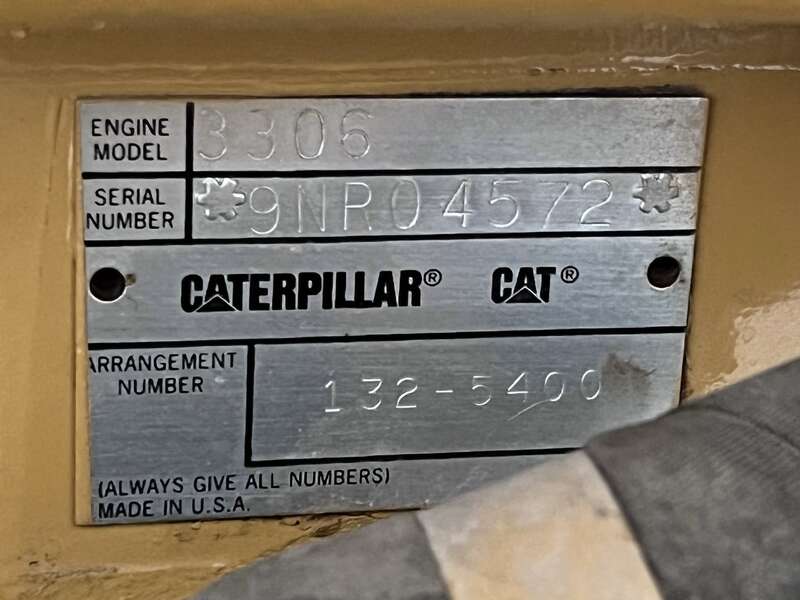 Used Caterpillar 3306 Diesel Generator, 479 Hrs