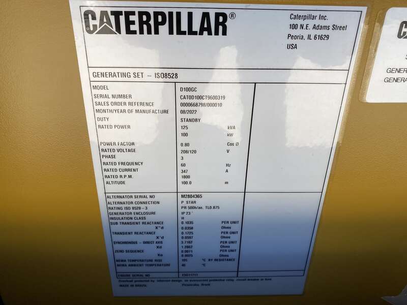 New Caterpillar C4.4 Diesel Generator 0 Hrs EPA Tier 3