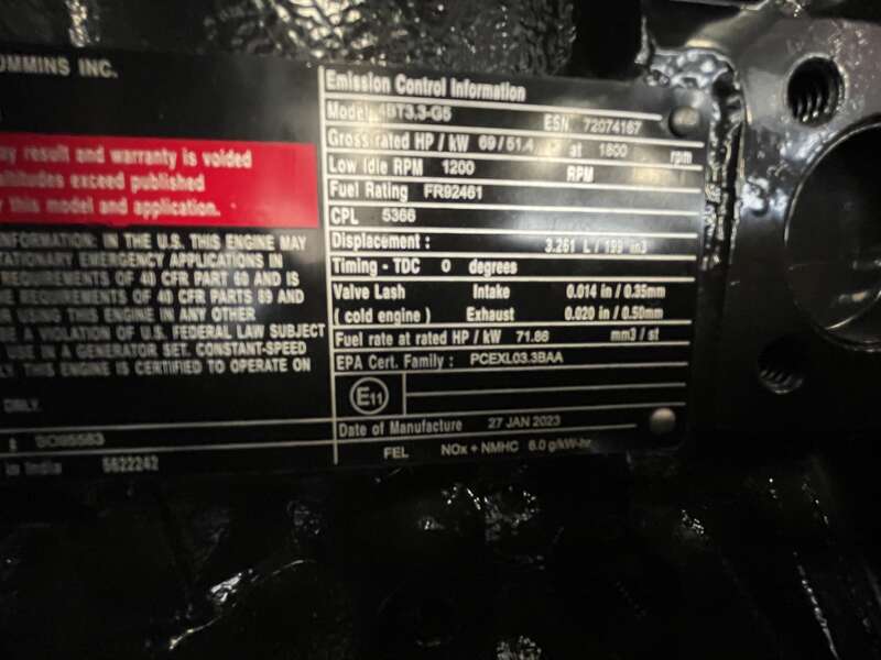 New Cummins C40D6C 4BT3.5-G5 NR3 Diesel Generator, EPA Tier 3