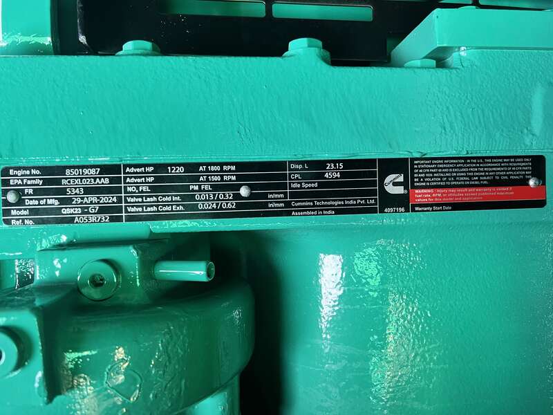 New Cummins DQCB QSK23-G7 Diesel Generator EPA Tier 2