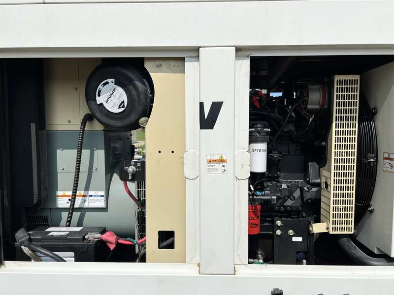 Used Doosan G145 John Deere 4045HF485 Rental Grade Diesel Generator 8757 Hrs EPA Tier 3