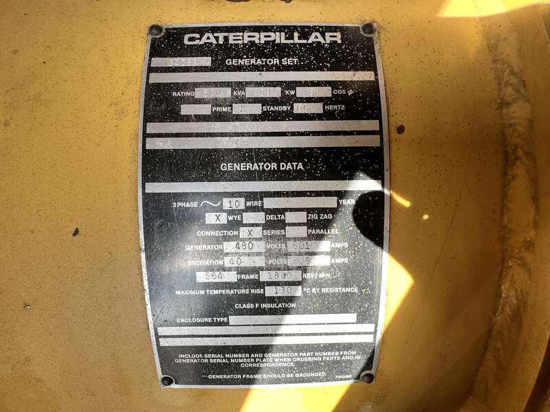 Used Caterpillar 3408 Diesel Generator, 365 Hrs