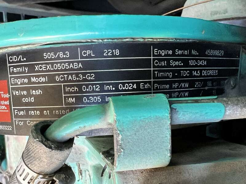 Used Cummins DGFA Rental Grade  Diesel Generator, 7026 hrs