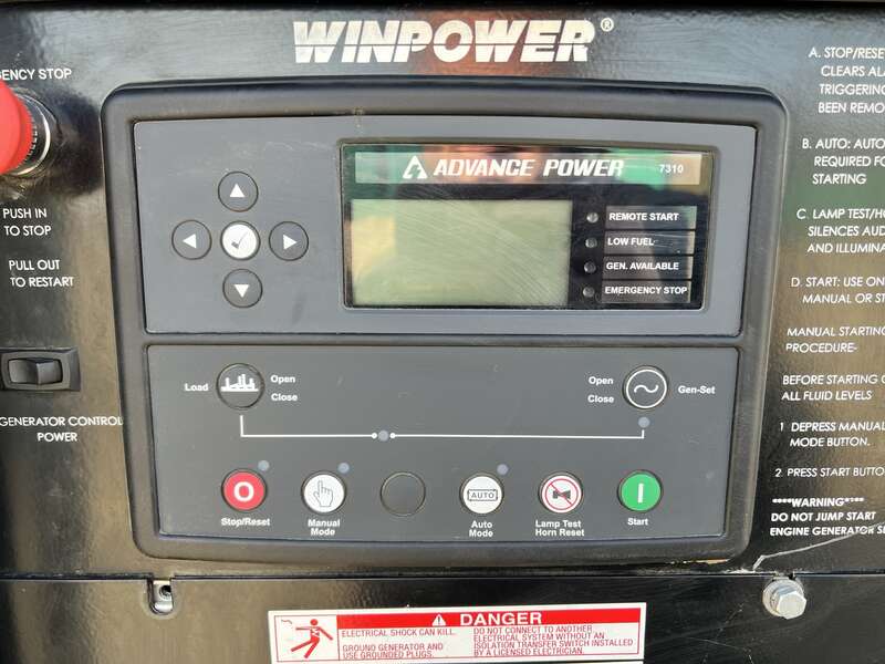 Used Winpower DR20 Isuzu BV-4LE1 Rental Grade Diesel Generator 3234 Hrs EPA Tier 3