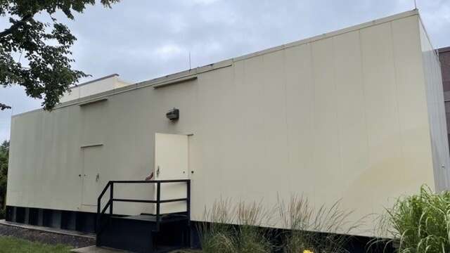 Diesel generator housed in a sound attenuated enclosure