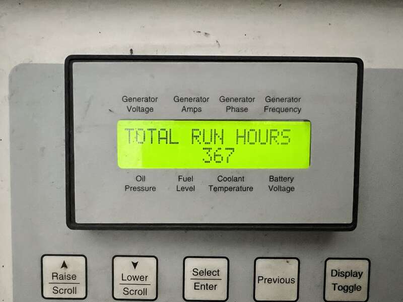 Used Katolight N100FPG4 Natural Gas / Propane Generator, 367 Hrs