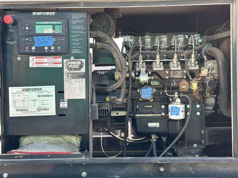 Used Winpower DR20 Isuzu BV-4LE1 Rental Grade Diesel Generator 6886 Hrs EPA Tier 3