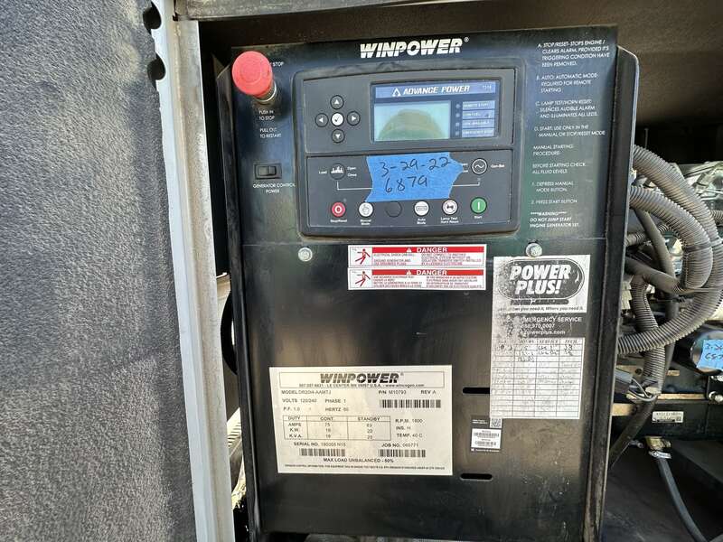Used Winpower DR20 Isuzu BV-4LE1 Rental Grade Diesel Generator 6886 Hrs EPA Tier 3