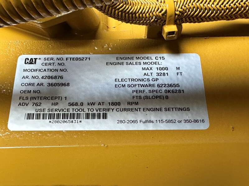 New Caterpillar C15 Diesel Generator 0 Hrs EPA Tier 2