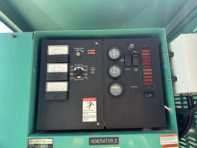 Used Cummins DGEA Diesel Generator, 187 Hrs
