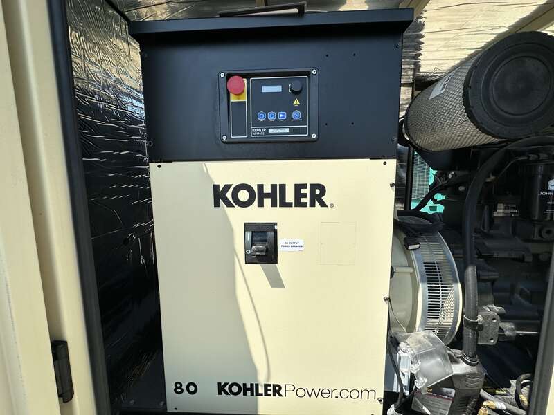 Used Kohler 80REOZJF John Deere Diesel Generator, 22 Hrs, EPA Tier 3