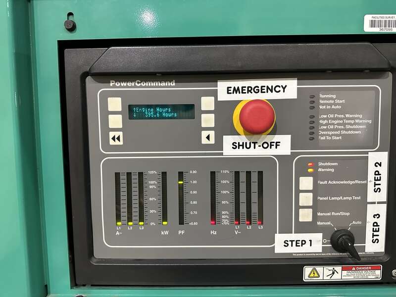 Used Cummins DFCE NTA855-G5 Diesel Generator, 395 Hrs