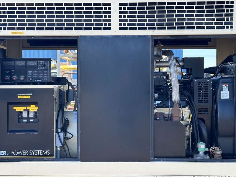 Used Kohler 125RZG Natural Gas Generator, 307 Hrs