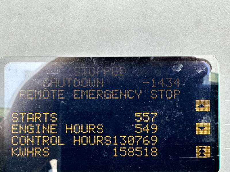 Used Cummins DQKC QSK60-G6 Diesel Generator 578 Hrs